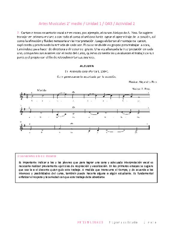 Artes Musicales 2 medio-Unidad 1-OA3-Actividad 2