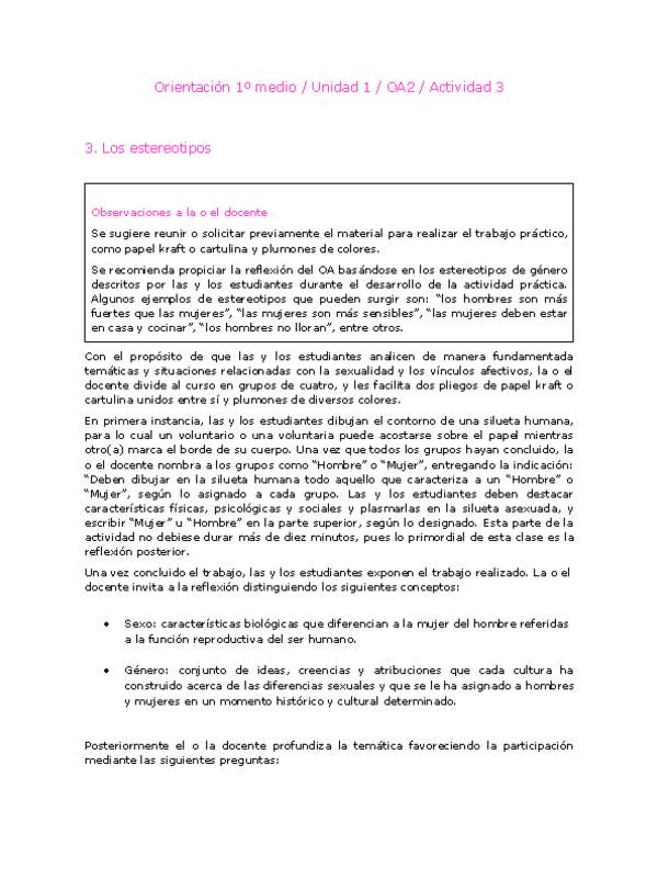 Orientación 1 medio-Unidad 1-OA2-Actividad 3