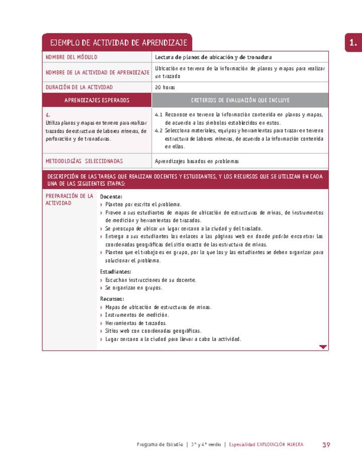 Ubicación en terreno de la información de planos y mapas para realizar un trazado