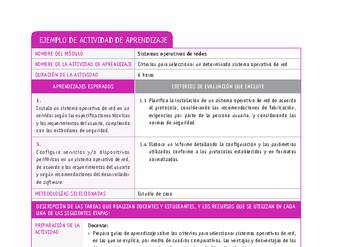 Criterios para seleccionar un determinado sistema operativo de red