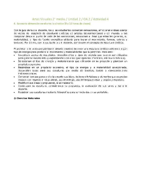Artes Visuales 2 medio-Unidad 2-OA2-Actividad 4