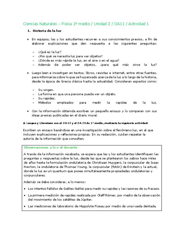 Ciencias Naturales 1 medio-Unidad 2-OA11-Actividad 1