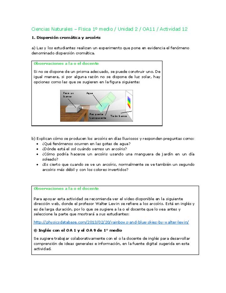 Ciencias Naturales 1 medio-Unidad 2-OA11-Actividad 12