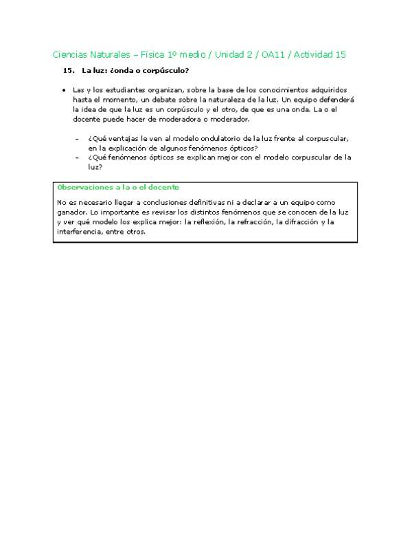 Ciencias Naturales 1 medio-Unidad 2-OA11-Actividad 15