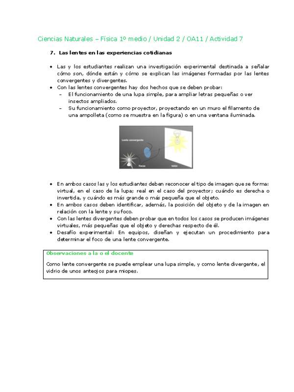 Ciencias Naturales 1 medio-Unidad 2-OA11-Actividad 7