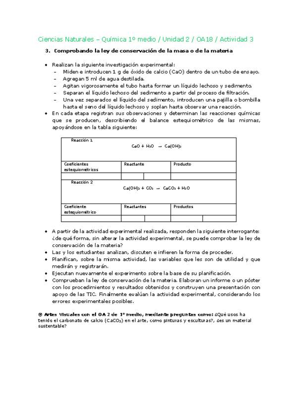 Ciencias Naturales 1 medio-Unidad 2-OA18-Actividad 3