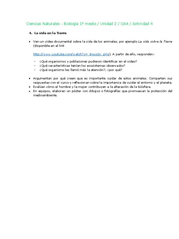 Ciencias Naturales 1 medio-Unidad 2-OA4-Actividad 4