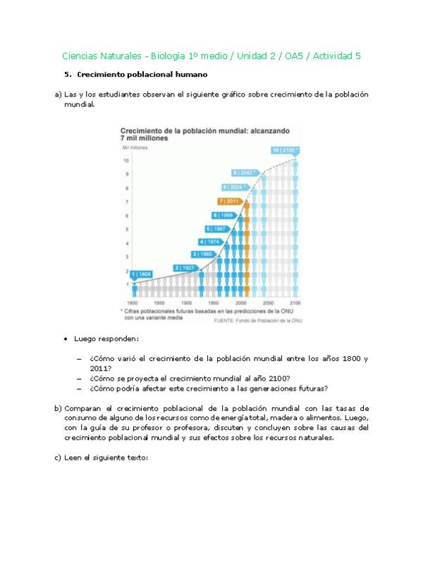 Ciencias Naturales 1 medio-Unidad 2-OA5-Actividad 5