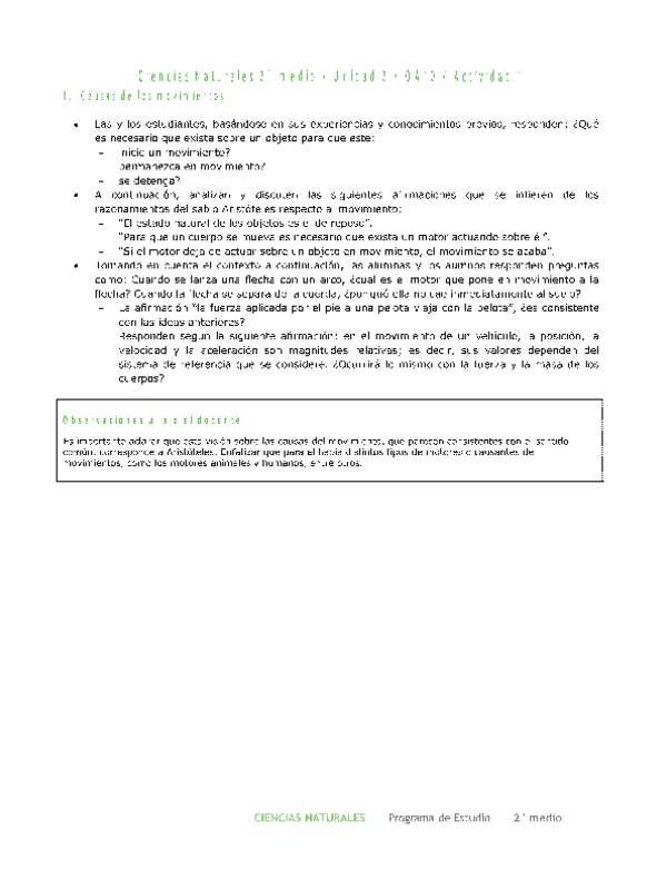 Ciencias Naturales 2 medio-Unidad 2-OA10-Actividad 1