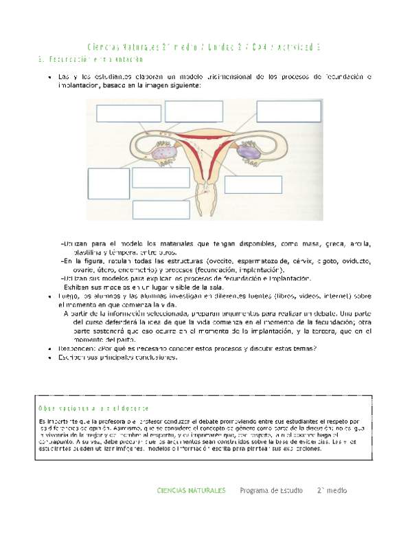 Ciencias Naturales 2 medio-Unidad 2-OA4-Actividad 2