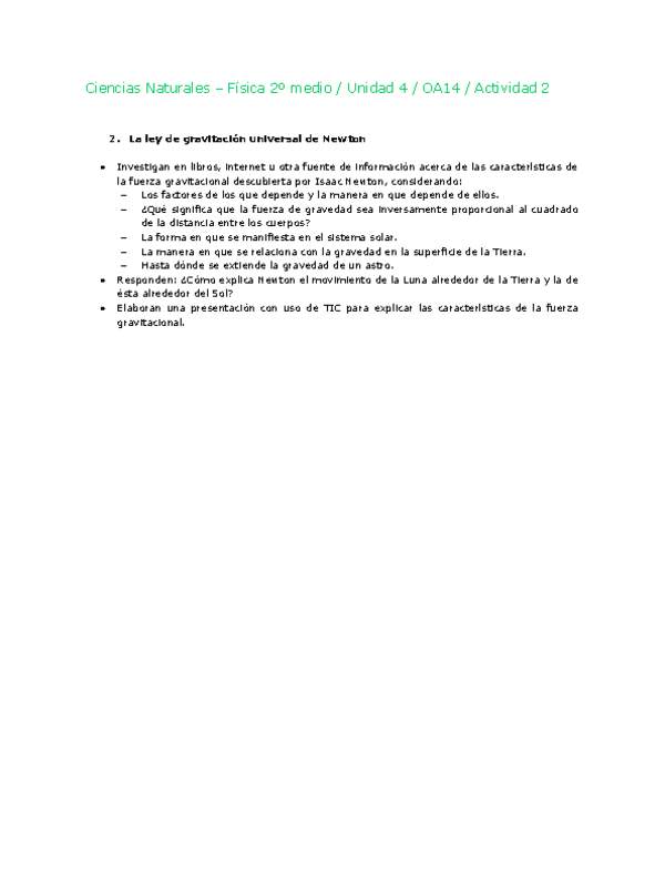 Ciencias Naturales 2 medio-Unidad 4-OA14-Actividad 2