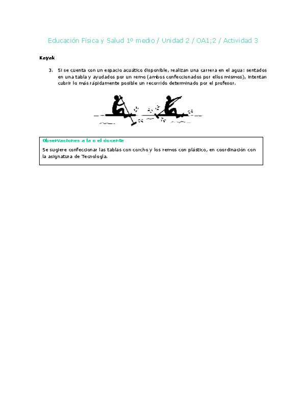 Educación Física 1 medio-Unidad 2-OA1;2-Actividad 3