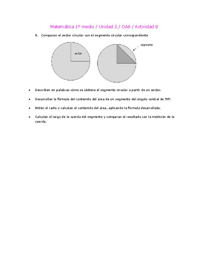 Matemática 1 medio-Unidad 2-OA6-Actividad 8