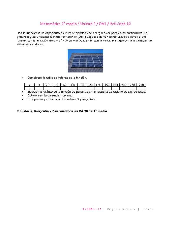 Matemática 2 medio-Unidad 2-OA3-Actividad 10