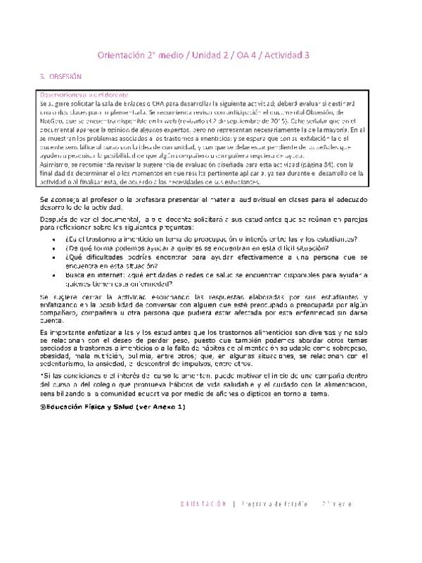Orientación 2 medio-Unidad 2-OA4-Actividad 3