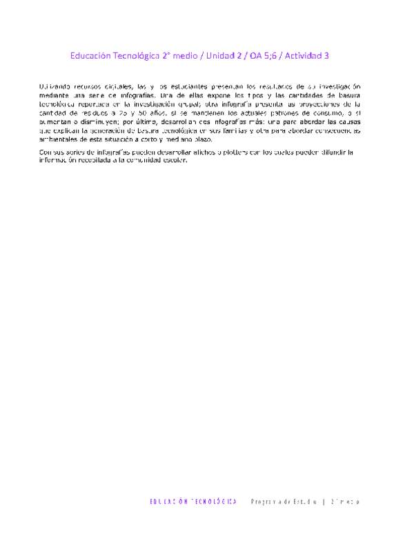 EduTec 2 medio-Unidad 2-OA5;6-Actividad 3
