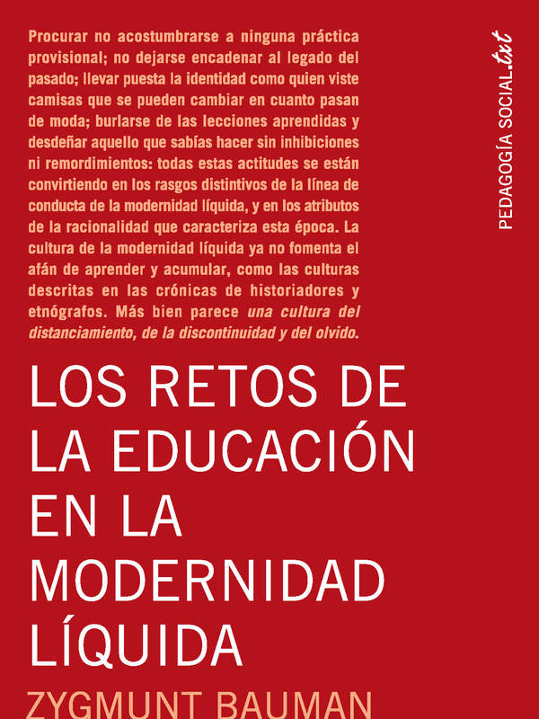 Los retos de la educación en la modernidad líquida