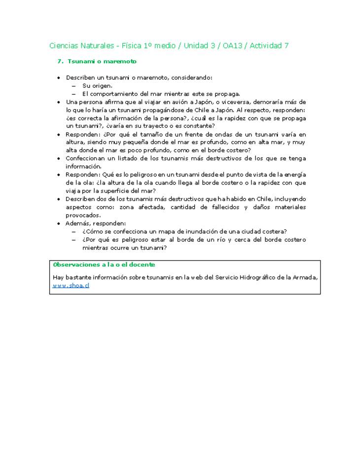 Ciencias Naturales 1 medio-Unidad 3-OA13-Actividad 7