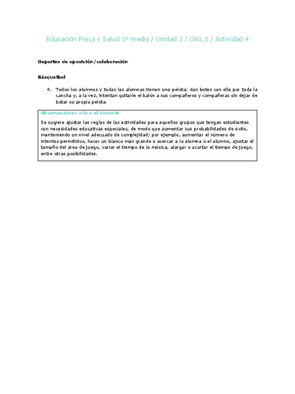 Educación Física 1 medio-Unidad 3-OA1;2-Actividad 4