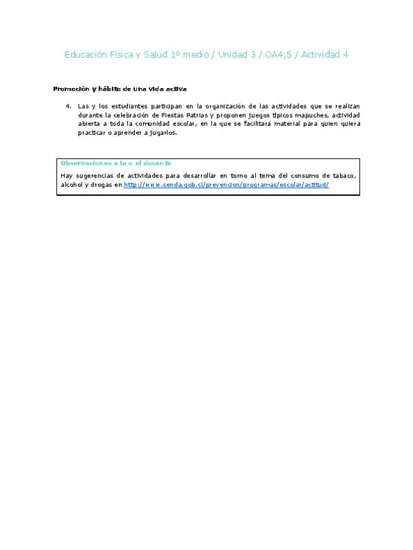 Educación Física 1 medio-Unidad 3-OA4;5-Actividad 4