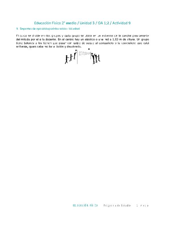 Educación Física 2 medio-Unidad 3-OA1;2-Actividad 9