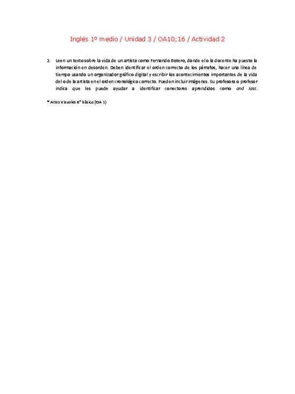 Inglés 1 medio-Unidad 3-OA10;16-Actividad 2