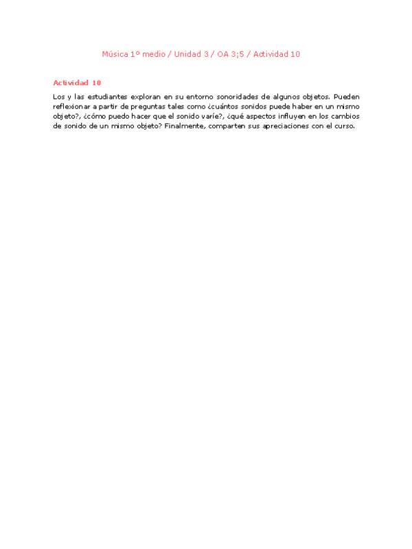 Artes Musicales 1 medio-Unidad 3-OA3;5-Actividad 10