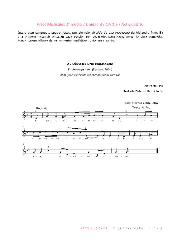 Artes Musicales 2 medio-Unidad 3-OA3;5-Actividad 10