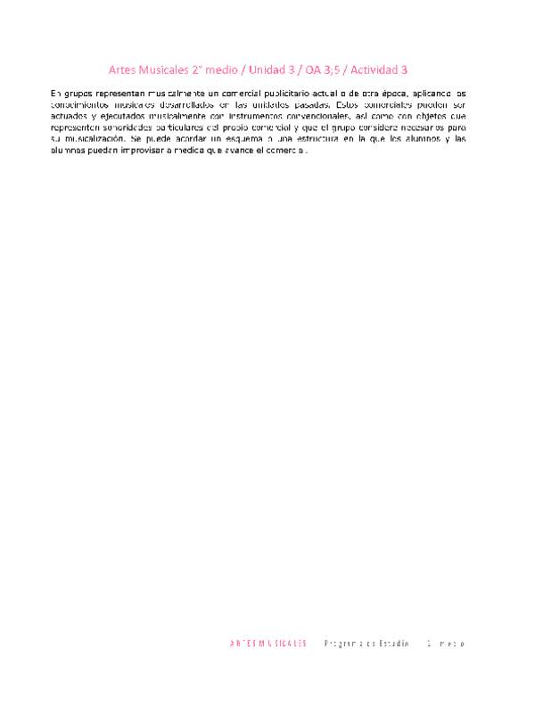 Artes Musicales 2 medio-Unidad 3-OA3;5-Actividad 3