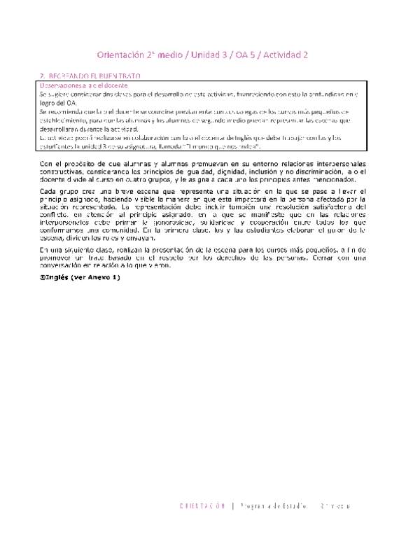 Orientación 2 medio-Unidad 3-OA5-Actividad 2