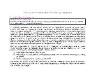 Orientación 2 medio-Unidad 3-OA5-Actividad 4