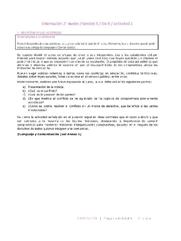 Orientación 2 medio-Unidad 3-OA6-Actividad 1