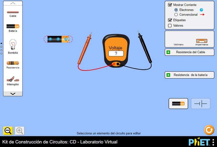 Kit de Construcción de Circuitos: CD - Laboratorio Virtual