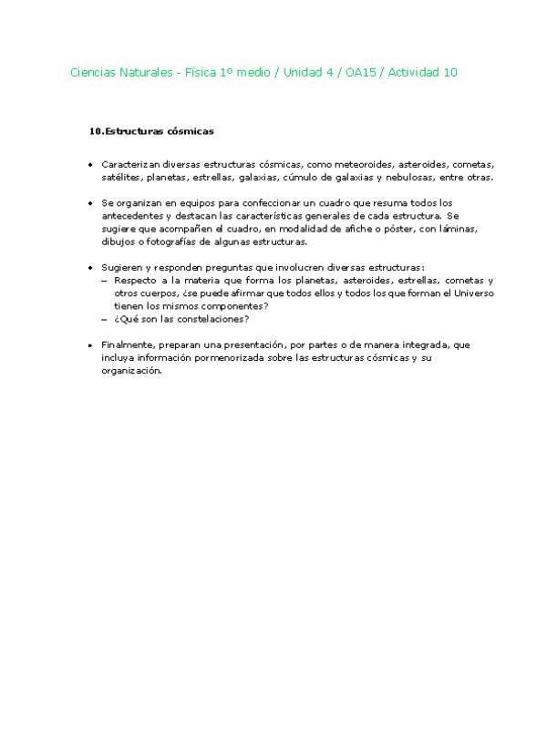 Ciencias Naturales 1 medio-Unidad 4-OA15-Actividad 10