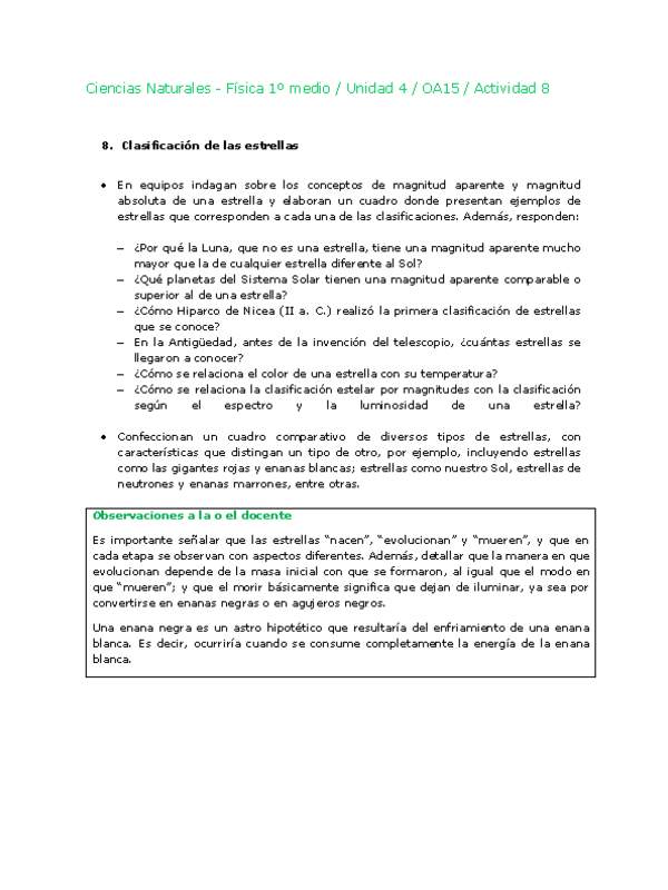 Ciencias Naturales 1 medio-Unidad 4-OA15-Actividad 8