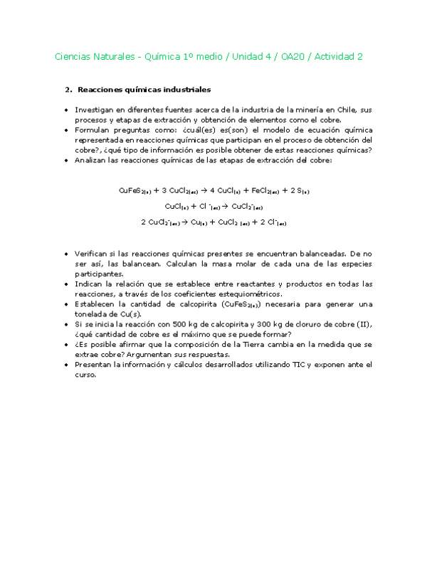 Ciencias Naturales 1 medio-Unidad 4-OA20-Actividad 2