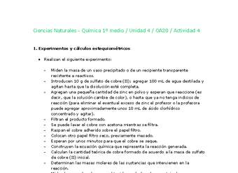 Ciencias Naturales 1 medio-Unidad 4-OA20-Actividad 4