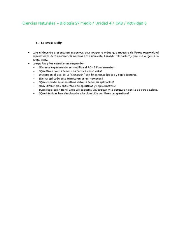 Ciencias Naturales 2 medio-Unidad 4-OA8-Actividad 6
