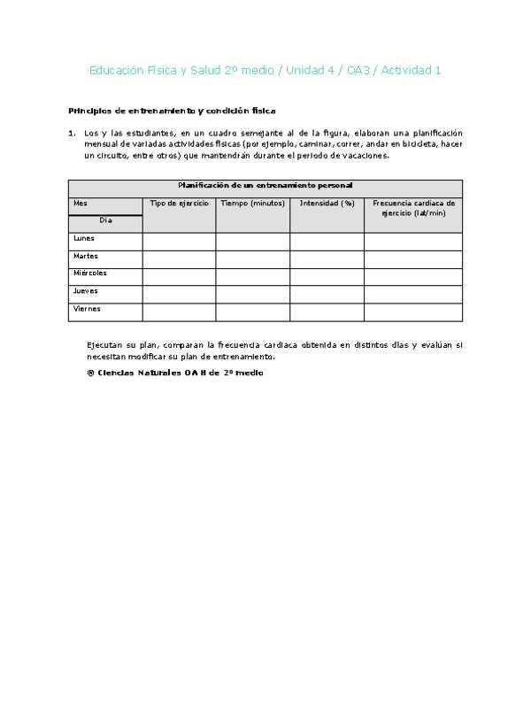 Educación Física 2 medio-Unidad 4-OA3-Actividad 1