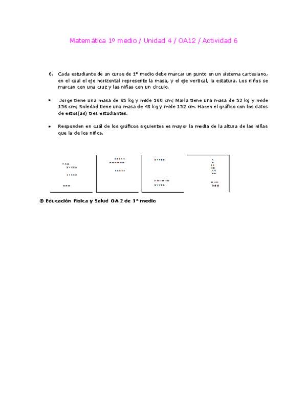 Matemática 1 medio-Unidad 4-OA12-Actividad 6