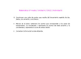 Matemática 1 medio-Unidad 4-OA12-Actividad 8