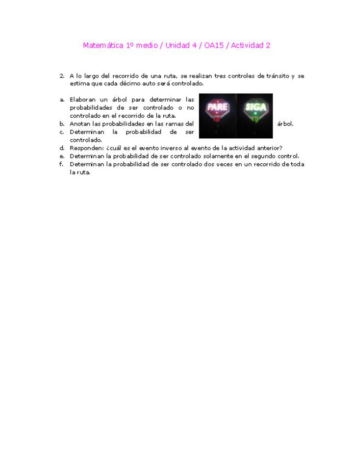 Matemática 1 medio-Unidad 4-OA15-Actividad 2