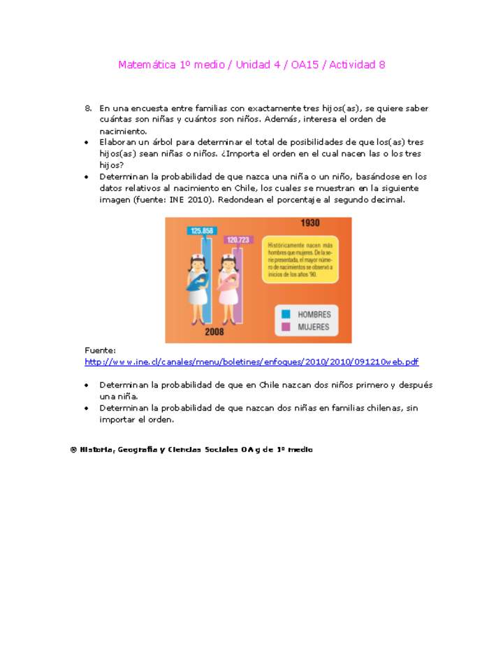 Matemática 1 medio-Unidad 4-OA15-Actividad 8