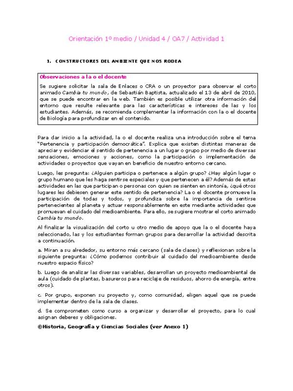 Orientación 1 medio-Unidad 4-OA7-Actividad 1