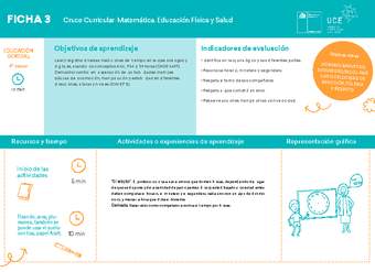 4° básico, Ficha N° 3 Movimiento en 15 minutos