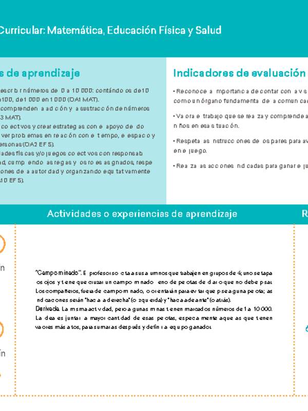 4° básico, Ficha N° 7 Movimiento en 15 minutos