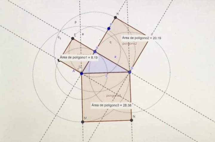 Video Verificación del Teorema de Pitágoras