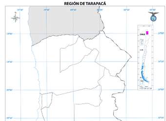 Mapa región de Tarapacá (mudo)