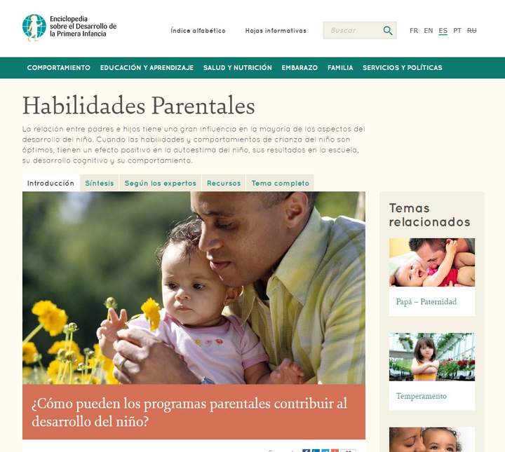 HABILIDADES PARENTALES - ENCICLOPEDIA INFANTES