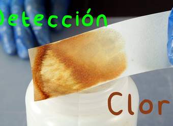 Detección de Cloro. Reacción Redox. Experimento de Química.